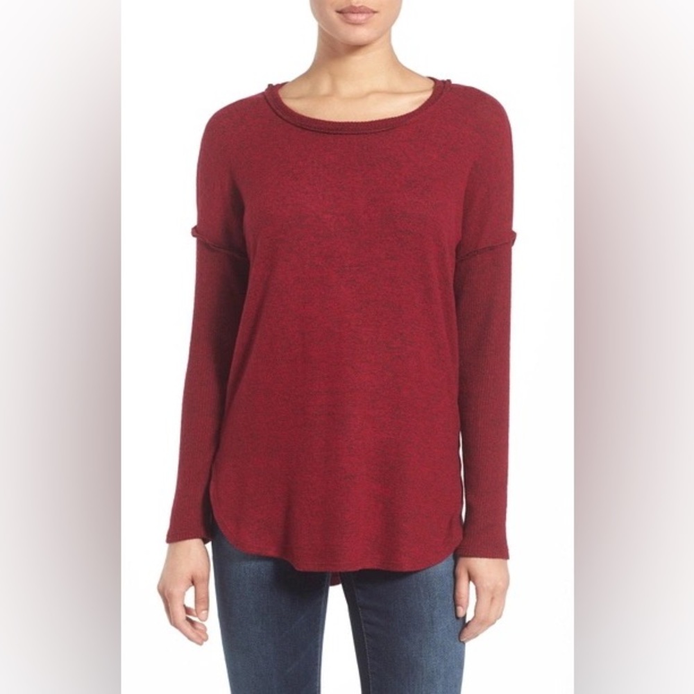 RARE Longsleeve in Red - bobeau style MT5635